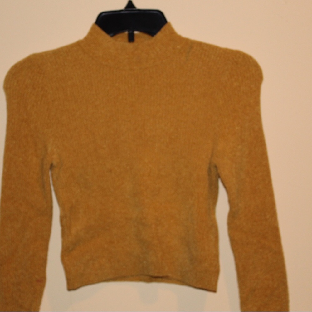 Yellow tight sweater